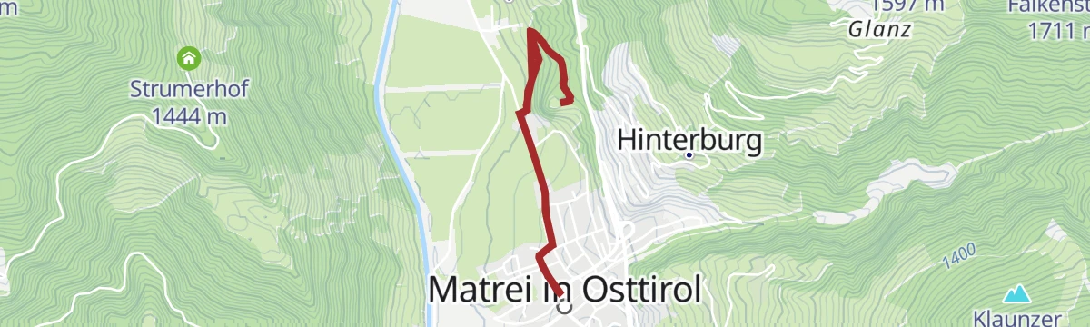 Route map: Spazierweg zum Schloss Weißenstein